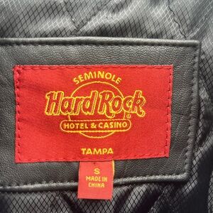 Seminole Hard Rock Tampa lambskin leather jacket